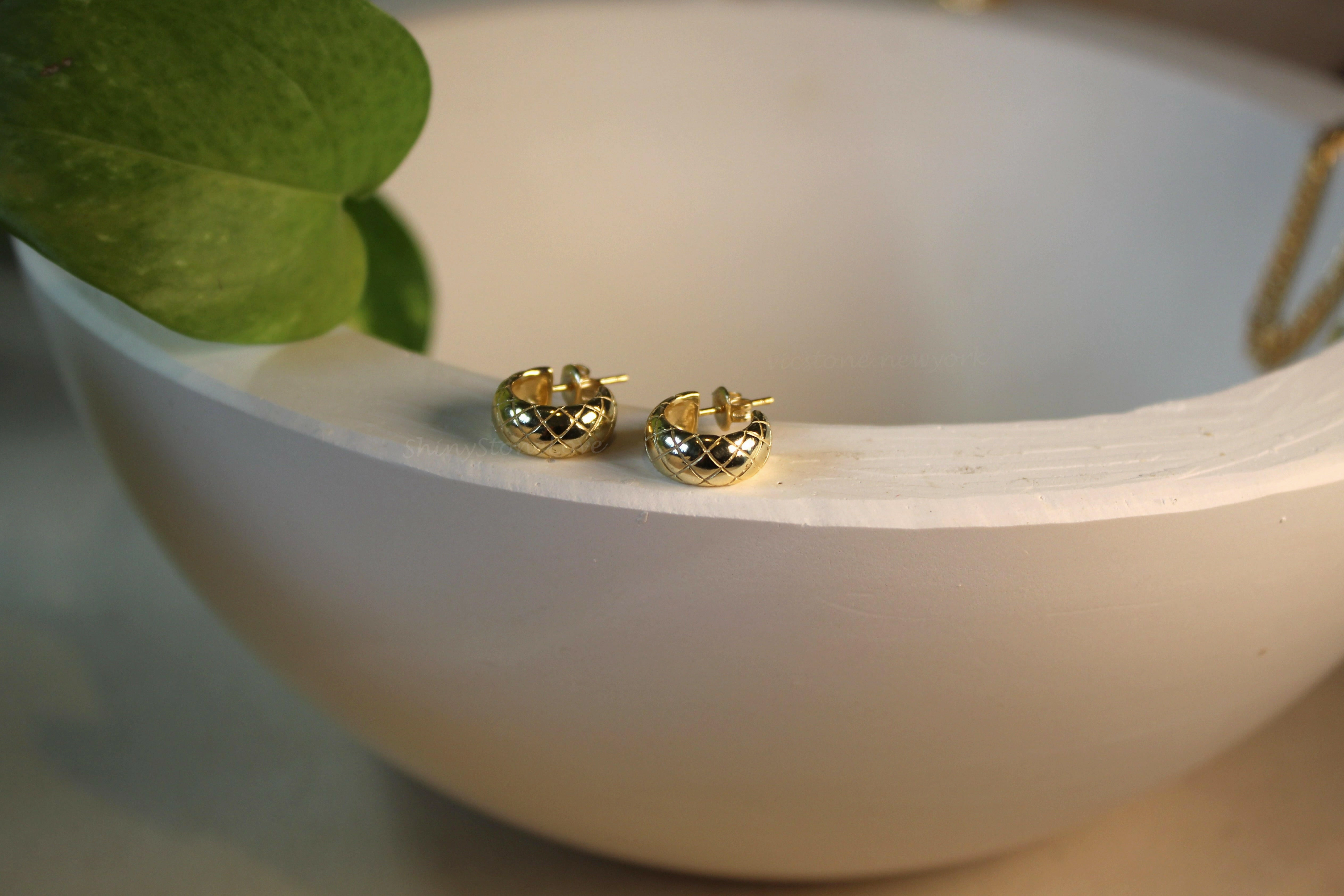 Yellow Bold Hoop Earrings