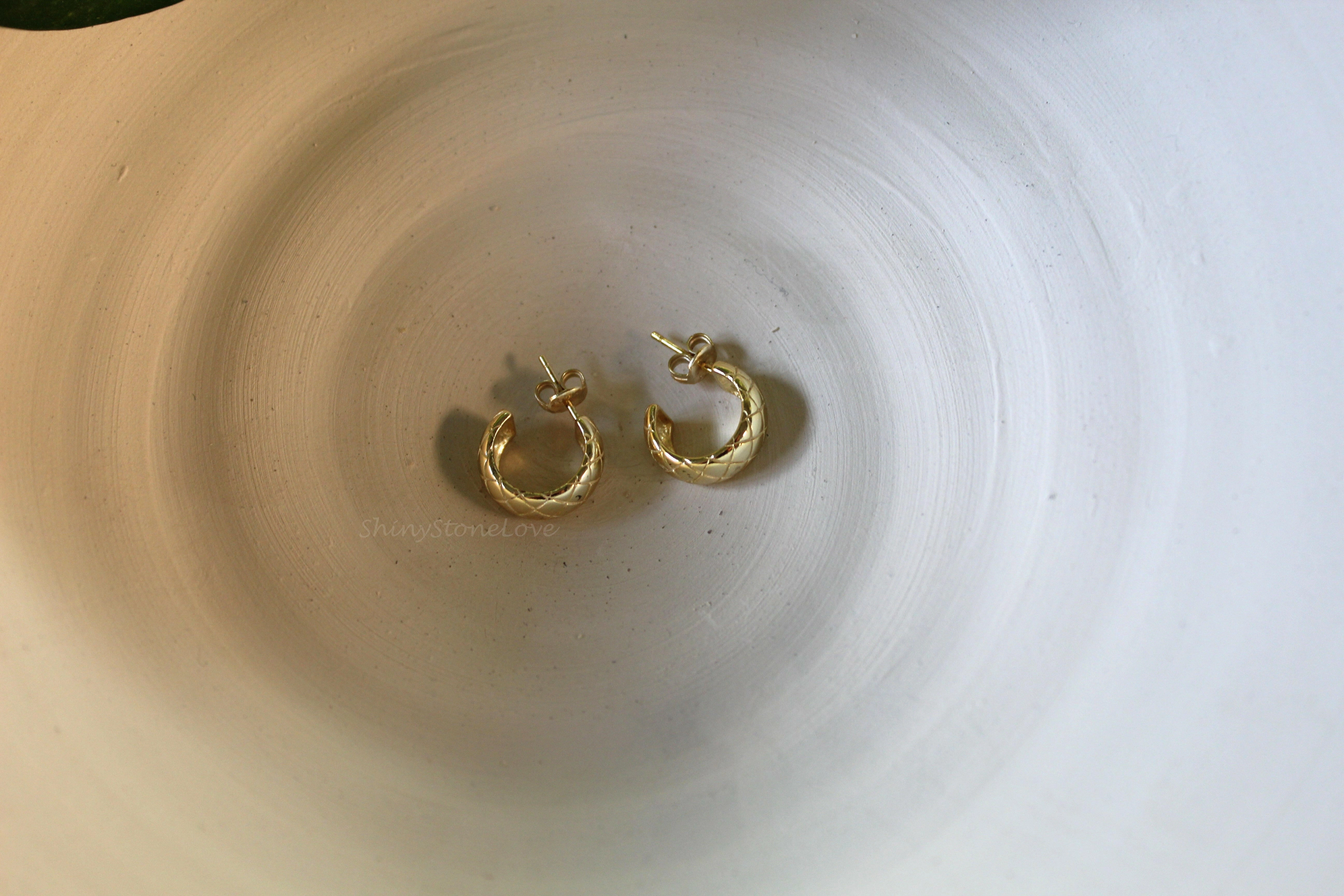 Yellow Bold Hoop Earrings