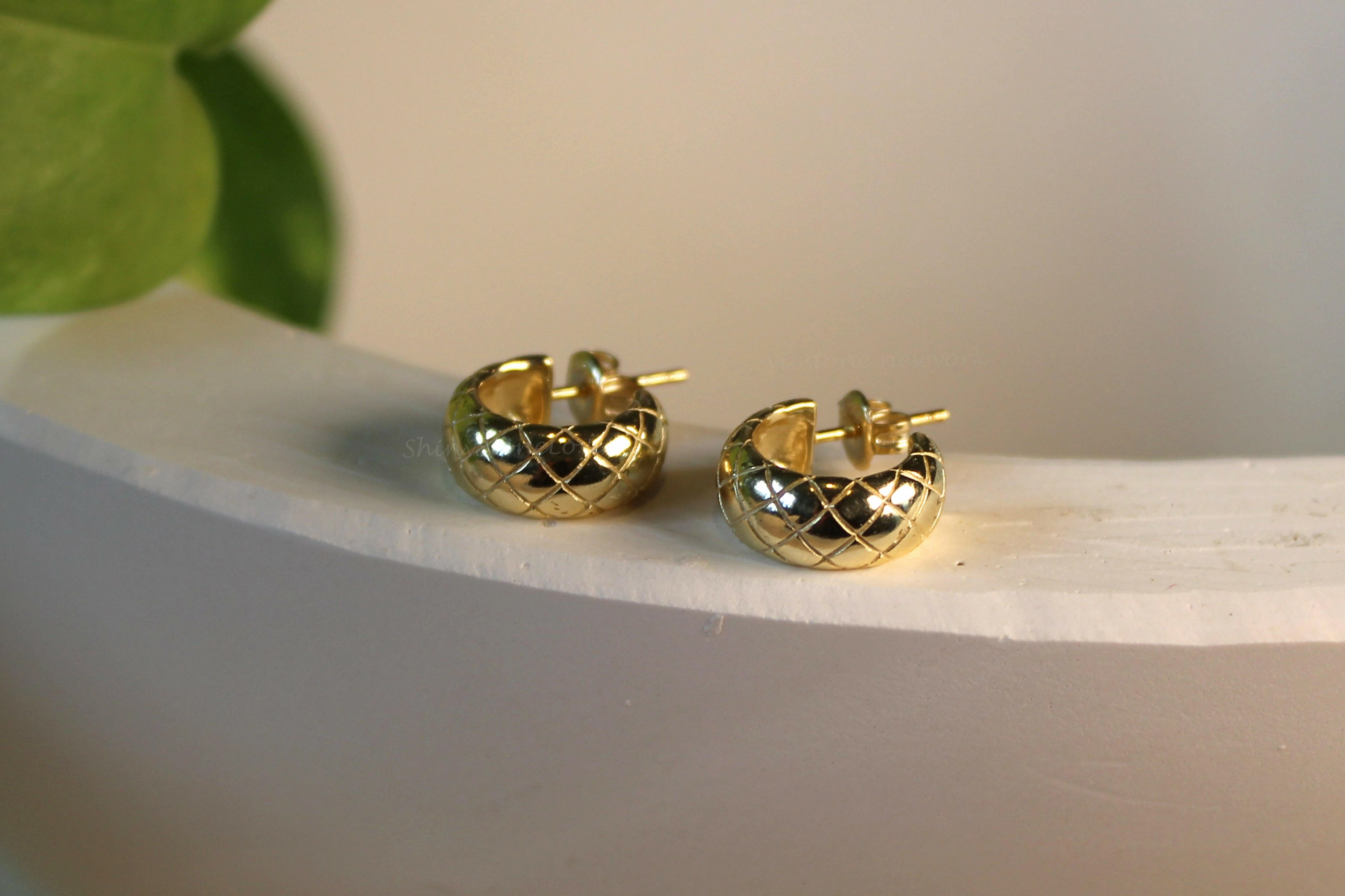 Yellow Bold Hoop Earrings