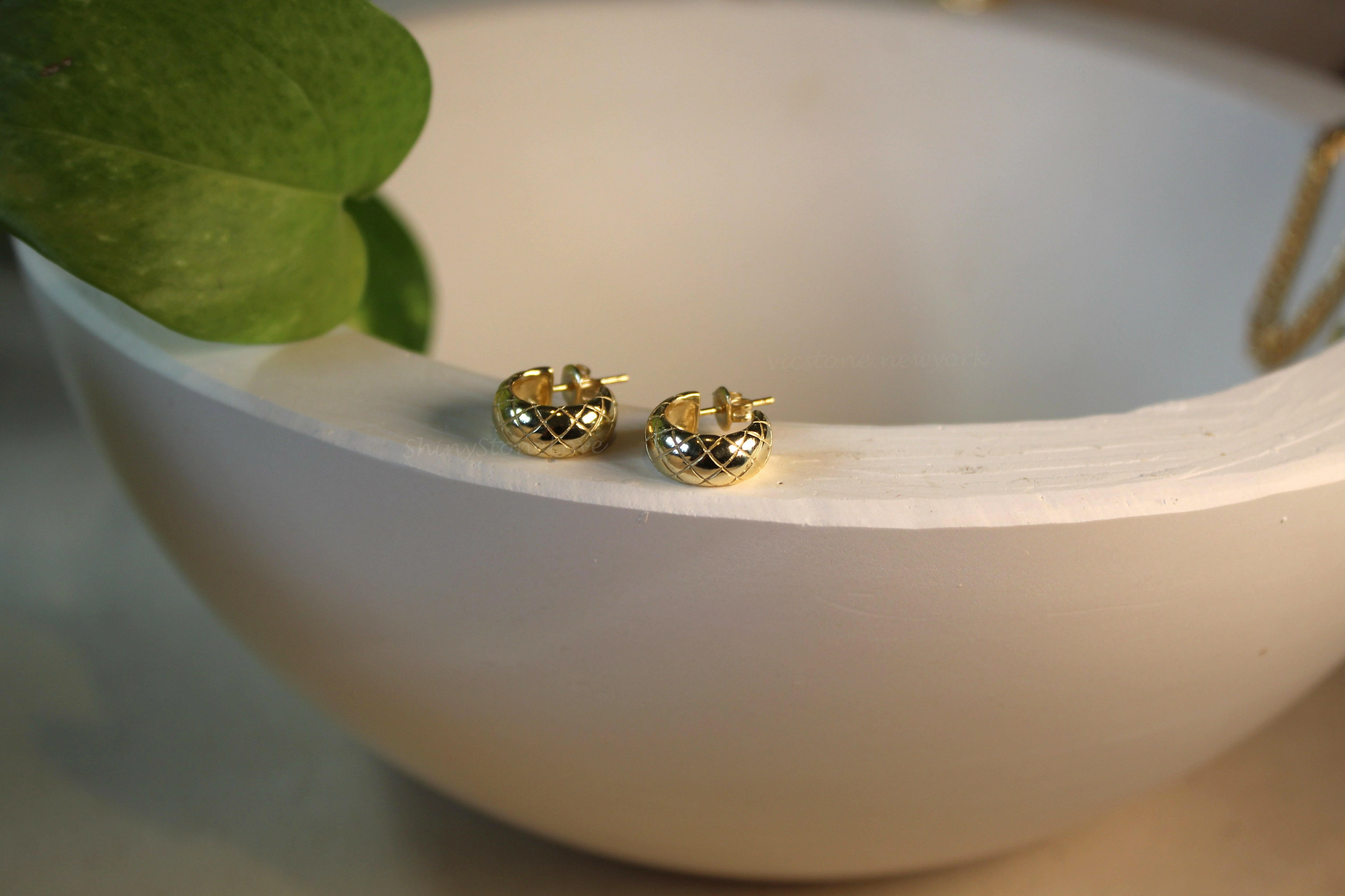 Yellow Bold Hoop Earrings