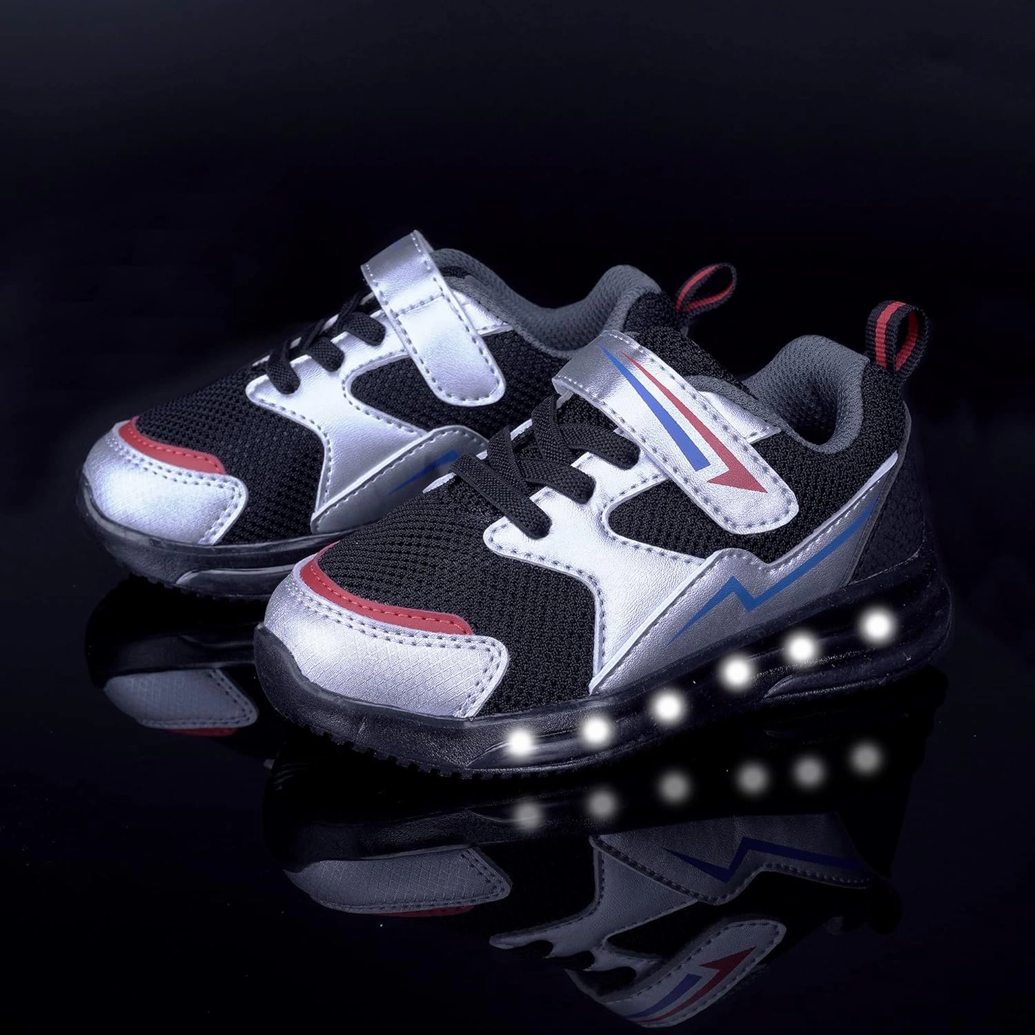 YESKIS Toddler Boys Girls Light Up Shoes LED Flashing Lightweight Mesh Breathable Adorable Running Sneakers for Toddler and Little Kid