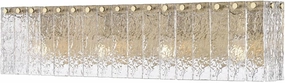Z-Lite 1943-4V-MGLD Glacier - 4 Light Bath Vanity-7 Inch Tall and 31.25 Inch Wide, Finish Color: Modern Gold