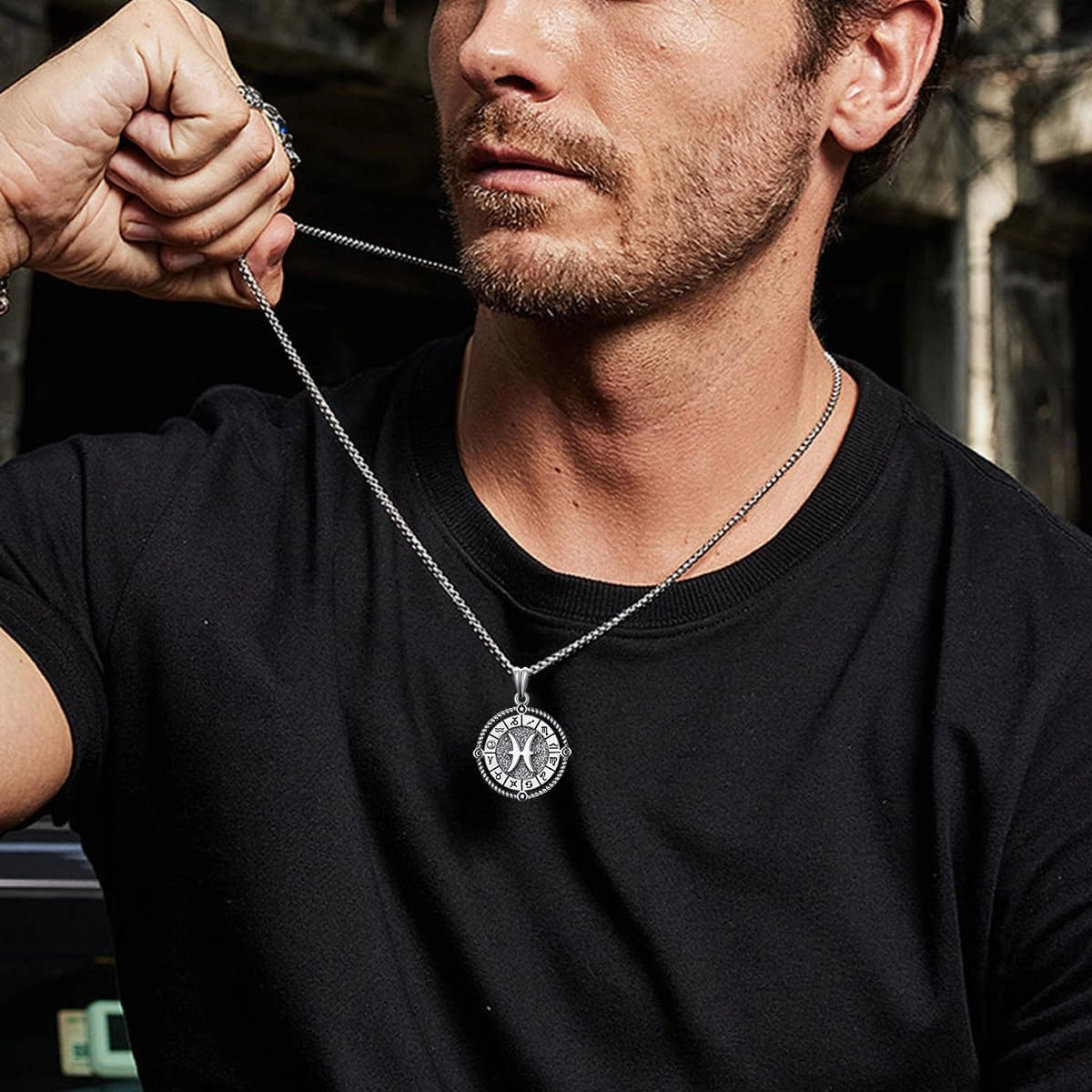 Zodiac Necklace 12 Constellation Horoscope Astrology Pendant Necklace 925 Sterling Silver Zodiac Sign Jewelry Gifts for Men Women