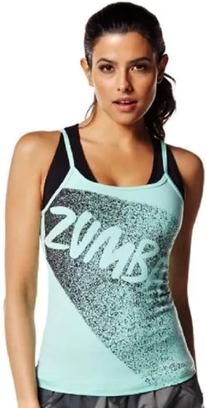 Zumba Wear Women's Slim Shaded Spaghetti Tank Tee